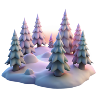 magnificent rustic stunning vintage A snow-covered pine forest at dawn, with soft, pastel colors and a serene, peaceful atmosphere, in an Impressionist painting style detailed high resolution png