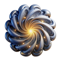 stunning creative wonderful abstract A dynamic, swirling mass of particles, resembling stardust, illuminated by a bright, celestial light source high quality genuine png
