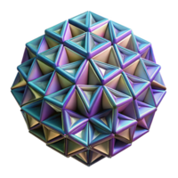 stunning classic magnificent modern A field of geometric shapes, arranged in a complex, tessellated pattern, illuminated by a shifting, iridescent light source 4K high resolution png