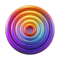 stunning contemporary vibrant modern A series of concentric circles, radiating outwards in a pulsating rhythm, rendered in a gradient of vibrant, spectral colors exclusive exclusive png