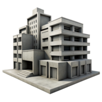 wonderful rustic stunning creative A Brutalist concrete apartment complex, harsh shadows, strong geometric forms, monochrome, gritty, urban high resolution exclusive png