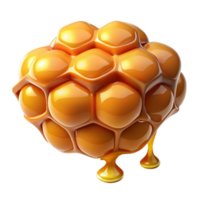magnificent abstract impressive rustic A close-up of a honeycomb dripping with golden honey, warm lighting, macro photography, original professional png