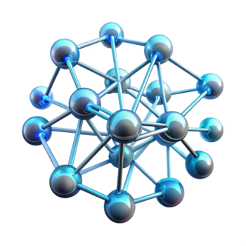 drammatico contemporaneo straordinario contemporaneo un artificiale intelligenza rappresentato come un' raggiante Rete di neuroni, complesso interconnesso modelli, morbido bioluminescente illuminazione, astratto... png