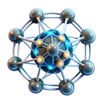 impresionante moderno vibrante clásico un artificial inteligencia representado como un brillante red de neuronas, complejo interconectado patrones, suave bioluminiscente Encendiendo, resumen estilo original 4k png