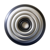extraordinary creative extraordinary modern A series of concentric circles in contrasting shades of black and white, illuminated by a stark, high-contrast light, rendered in a bold, Op Art style... png