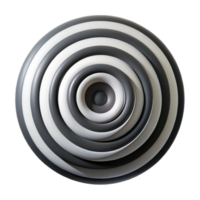 magnificent minimalist elegant creative A series of concentric circles in contrasting shades of black and white, illuminated by a stark, high-contrast light, rendered in a bold, Op Art style high... png