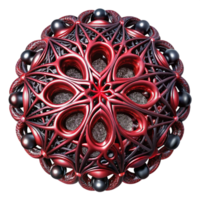 wonderful rustic dramatic creative A network of intricate, lace-like patterns in deep crimson and black, illuminated by a dim, ethereal light, presented in a dark, gothic style authentic professional png