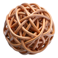 elegant vintage vibrant contemporary A complex web of interwoven, fibrous strands in muted earth tones, lit by a warm, low-key light, presented in a tactile, organic style exclusive original png