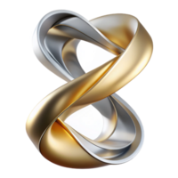 serene classic stunning traditional An abstract representation of time using flowing, ribbon-like shapes in shades of gold and silver, illuminated by a soft, ambient light, in a timeless, elegant... png