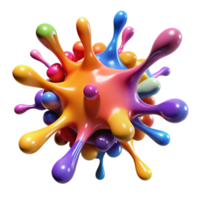 stunning vintage wonderful abstract A chaotic explosion of colorful paint splatters and drips, illuminated by a bright, studio light, presented in a raw, action painting style exclusive original png