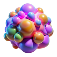 extraordinary contemporary impressive minimalist A field of pulsating, amorphous blobs in vibrant, candy-colored hues, illuminated by a soft, diffuse light. Psychedelic art style authentic original png