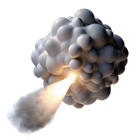 vibrant contemporary wonderful contemporary A swirling mass of smoke and dust, illuminated by a single, spotlight-like beam of white light. Photorealistic style high resolution authentic png
