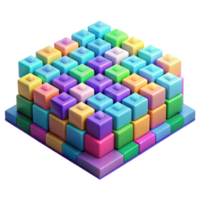 extraordinary modern wonderful classic A field of randomly generated, pixelated squares, in a vibrant 8-bit color palette, with a flickering, digital glitch effect. Glitch art style 4K exclusive png