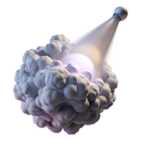 dramatic creative impressive traditional A swirling mass of smoke and dust, illuminated by a single, spotlight-like beam of white light. Photorealistic style high quality premium png