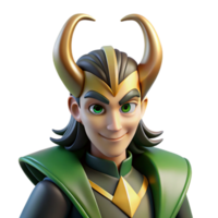 beautiful classic beautiful contemporary A mischievous Loki transforming into a raven, rendered in a stylized, graphic novel style with sharp lines and contrasting colors authentic high resolution png