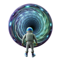extraordinary rustic magnificent vintage A lone astronaut gazing at a giant, swirling vortex of binary code in space, nebula lighting, cosmic horror style high resolution high quality png