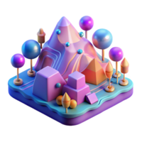 wonderful abstract wonderful vintage An landscape of silicon valleys and data streams, vibrant, surreal colors, digital art style, soft lighting high quality professional png