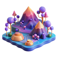 stunning traditional extraordinary abstract An landscape of silicon valleys and data streams, vibrant, surreal colors, digital art style, soft lighting detailed authentic png
