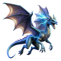 elegant contemporary serene artistic A fearsome dragon with iridescent scales soaring through a stormy sky, illuminated by flashes of lightning, hyperrealistic style authentic professional png