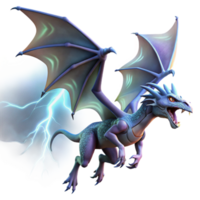 serene abstract serene traditional A fearsome dragon with iridescent scales soaring through a stormy sky, illuminated by flashes of lightning, hyperrealistic style authentic high resolution png