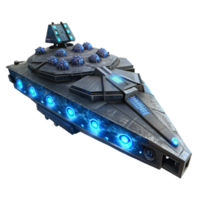 dramatic modern extraordinary modern A colossal spaceship, intricate bioluminescent panels pulsating across its hull, drifting in the inky blackness of space, cosmic horror style genuine original png