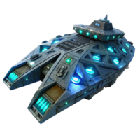 beautiful traditional dramatic minimalist A colossal spaceship, intricate bioluminescent panels pulsating across its hull, drifting in the inky blackness of space, cosmic horror style 4K premium png