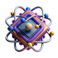 deslumbrante clássico magnífico abstrato uma quantum computador, complexo interligado fios e nós pulsante com energia, abstrato arte estilo, vibrante cores genuíno profissional png