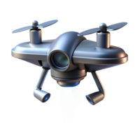 elegant contemporary extraordinary classic A solitary drone hovering in the air, spotlight shining on its metallic body, futuristic design, minimalist style detailed original png