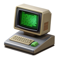 serene abstract serene rustic A vintage computer terminal displaying complex code, green text on a black screen, CRT scanlines visible, retrofuturistic style genuine genuine png