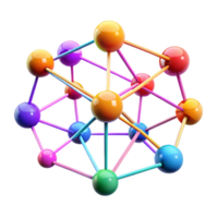 wonderful creative vibrant traditional A network of interconnected nodes pulsing with data, vibrant colors representing different data streams, abstract art style, neon lighting authentic original png