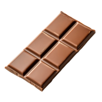 milk chocolate bar with perfectly divided squares png