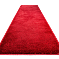 Luxurious red carpet runner with a plush texture png