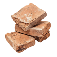 Stack of handmade natural soap bars with a rustic look png