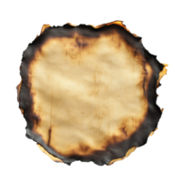 Burnt and scorched parchment paper with rk charred edges png