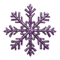 Intricately designed purple snowflake with a symmetrical pattern png