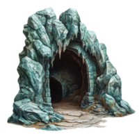 Stunning Isolated Cavern Image on transparent background. png