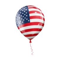 Patriotic Balloons Festive Fourth on transparent background. png