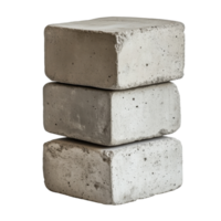 Concrete Blocks Texture Stack on transparent background. png