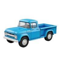 Modern Pickup Car 3D Model on transparent background. png