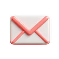Private Message 3D Object on transparent background. png