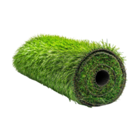 Artificial Grass Roll White Background on transparent background. png