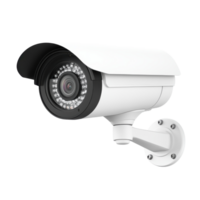 Close up Security Camera Image on transparent background. png