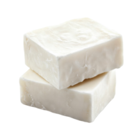 White Soap Bar on White Background on transparent background. png