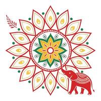 Mandala design element vector