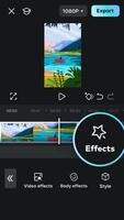 Effects in app for Edit. Body effects. Style. Vertical format in minimalistic style. Mobile Interface vector