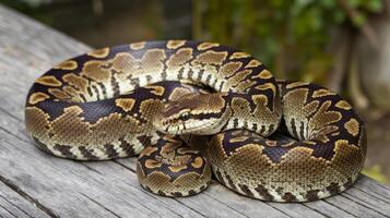 Beautiful snake texture python skin texture photo