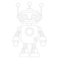 Smiling soapy cyborg vector