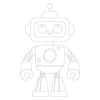 Positive android bot vector