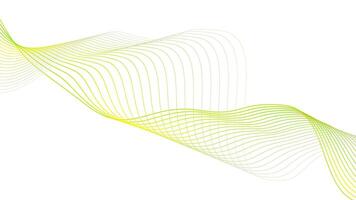 Abstract modern stream wavy line background, green and yellow twisted curve line. Lines created using blend tool vector