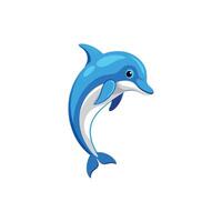 Waves of Wonder Crafting a Realistic Dolphin in Illustration Design vector